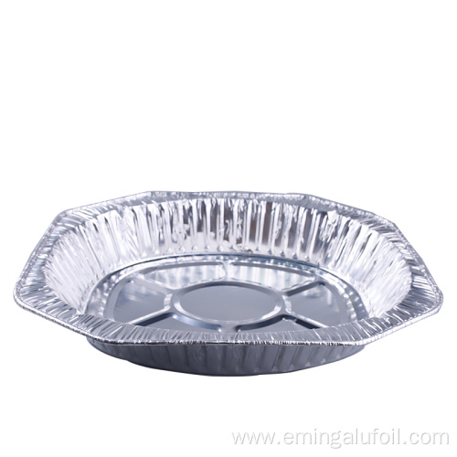 Disposable aluminum foil baking turkey pan